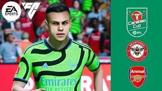 EA Sports FC 24 - Brentford Vs. Arsenal - Carabao Cup 23/24 | Full Match