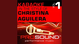 Beautiful (Karaoke With Background Vocals) (In the style of Christina Aguilera)