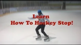 How To Hockey Stop With Both Skates Or Feet Proper Stop On Ice