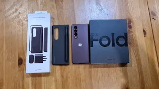 Unboxing Samsung galaxy Z Fold 4 (exclusive colour)& Free Starter Kits Box