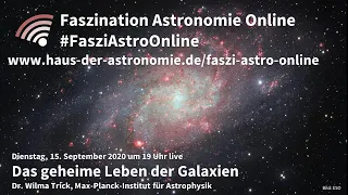 Das geheime Leben der Galaxien - Wilma Trick bei Faszination Astronomie Online