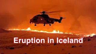 Lava flowed into Grindavík Iceland on 14 January 2024  - Town evacuated 4K