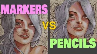 How to Color Faces // MARKERS vs PENCILS