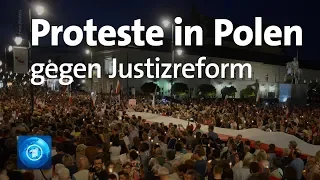 Tausende Polen sehen Unabhängigkeit der Justiz bedroht: Demonstrationen in mehreren Städten