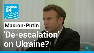 Macron tells Putin he hopes talks can 'start de-escalation' on Ukraine • FRANCE 24 English