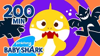 BOO! Spooky Shadow Monsters Scare Baby Shark | +Compilation | Halloween Story | Baby Shark Official