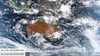 19 March 2024, 3 days, Australia / New Zealand weather, timelapse