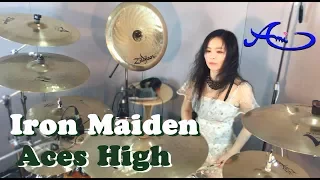 Iron Maiden - Aces High drum cover by Ami Kim (#20)