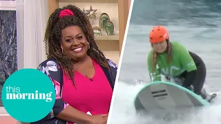 Josie Gibson Learns to Surf Live | This Morning