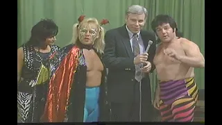 Exotic Adrian Street & Bill Dundee Show Bruno Getting His Head Shaved - CWA TV Memphis, TN 1989