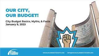 Our City, Our Budget! A #TObudget 2023 discussion