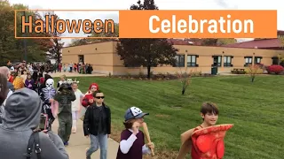 Halloween celebration for beginners. ESL/ESOL video A1-A2