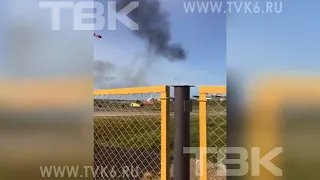 Упал вертолет Ми-8 в Красноярском крае
