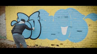 Graffiti bombing "ＲＡＷ ＳＨＯＴ" #1 BAROS ❤ throw up