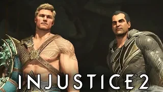 Injustice 2 Сюжетная кампания 10 Аквамен и Черный Адам Три царя