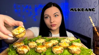 НУ ОЧЕНЬ ВКУСНЫЕ ГРИБОЧКИ 🍄/ Мукбанг/ mukbang / Korza hydeet / Корза худеет / no asmr/ eating