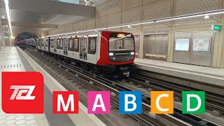 Réseau TCL Lyonnais: Métro Ligne A B C D