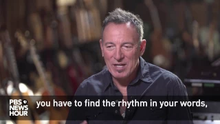 Bruce Springsteen on the difference between writing prose and music