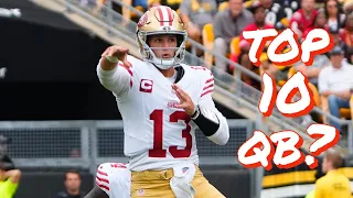 Is 49ers QB Brock Purdy a Top 10 Quarterback in the NFL?