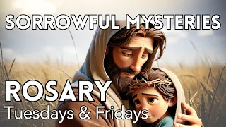 Pray the SORROWFUL mysteries of the Holy ROSARY with LITANY | Rosary Tuesday & Rosary Friday