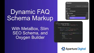 Dynamic Data FAQ Schema With Oxygen Builder, MetaBox, and Slim SEO Schema