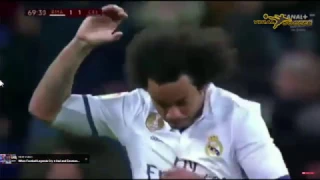 Marcelo goal - Real Madrid vs Celta Vigo Copa del Rey 2017