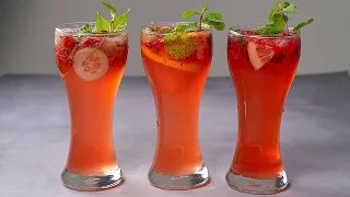 3 Easy Strawberry Mocktail | Easy Summer Drinks Recipe | Yummy