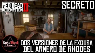 Red Dead Redemption 2 - Dos Versiones de la Excusa del Armero de Rhodes - Secreto