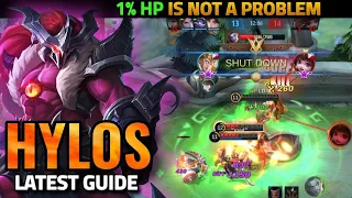 Hylos Latest Guide | Best Emblem, Best Build,  Passive & Skills Explain | Tips and Tricks - MLBB