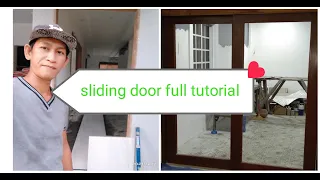 paano gumawa Ng sliding door tutorial napakadali lang pala#julyemz pasensya sa may part na maingay😊😊