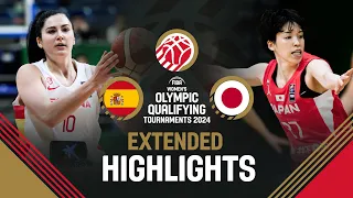 Spain 🇪🇸 v Japan 🇯🇵 | Extended Highlights | FIBA Women's OQT 2024