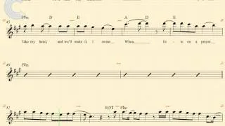 Soprano Saxophone - Livin on a Prayer - Bon Jovi - Sheet Music, Chords, & Vocals