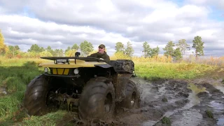 Квадроцикл РОСОМАХА по грязи