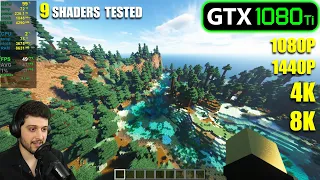 GTX 1080 Ti | Minecraft + Shaders - 1080p, 1440p, 4K, 8K