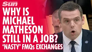 'Nasty' exchanges as Douglas Ross slams John Swinney for backing Michael Matheson