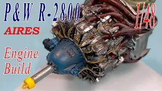 Pratt & Whitney R-2800 Engine AIRES for F4U-1 Corsair Tamiya 1/48