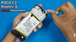 POCO C3 / Redmi 9 Battery Replacement || How to Remove Redmi 9 and POCO C3 Battery