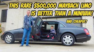 Buying a $500,000 Maybach 62 for OVER 90% OFF, and it's the PERFECT FAMILY CAR!