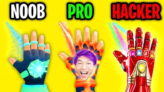 Can We Go NOOB vs PRO vs HACKER In ICE MAN 3D!? (MAX LEVEL!)