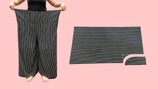 No zipper, no elastic - this way of sewing pants is so unique