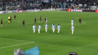 SS Lazio - Bayern München 1-0, penalty goal by Ciro Immobile