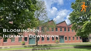 Bloomington, Indiana - Downtown - Virtual Walk - 4K - Slow TV