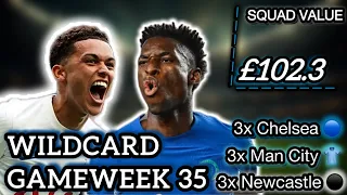 FPL GAMEWEEK 35 WILDCARD DRAFT⚡️| BEST FPL ASSETS FOR YOUR WILDCARD - FANTASY PREMIER LEAGUE 23/24