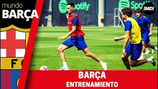 ENTRENAMIENTO BARÇA: Xavi prepara el partido del adiós de Busquets y del Camp Nou