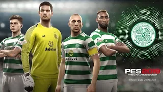 PES 2019 Celtic Player Faces in the game(Konami Official partners)
