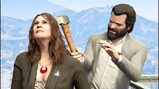 GTA V PC Michael Kills Amanda (Editor Rockstar Movie Cinematic Short Film)