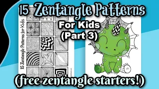 Zentangle Patterns for Kids | Part 3