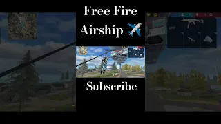 | How to use Airship zipline free fire | OB41 update | New airship zipline in BR mode