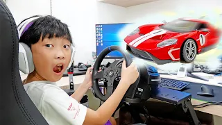 예준이의 자동차 게임 플레이 슈퍼카 장난감 개봉놀이 Car Toy Game Play with Wheel