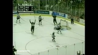 Alexei Morozov scores vs Devils and Martin Brodeur again (25 mar 2001)